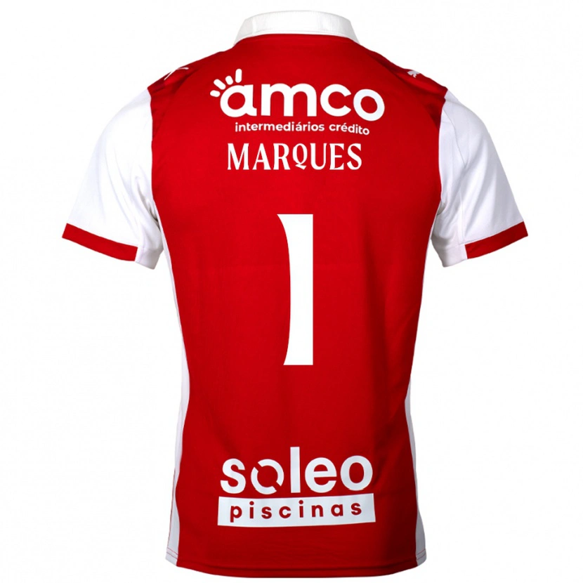 DanxenレディースAndré Marques#1レッド ホワイトホームシャツ2025/26ジャージーユニフォーム