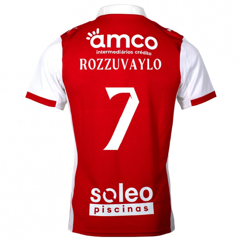 DanxenレディースDani Rozzuvaylo#7レッド ホワイトホームシャツ2025/26ジャージーユニフォーム