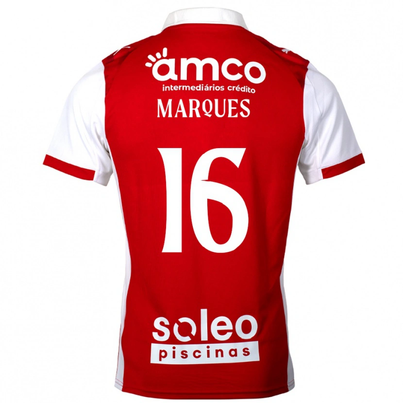 DanxenレディースRodrigo Marques#16レッド ホワイトホームシャツ2025/26ジャージーユニフォーム