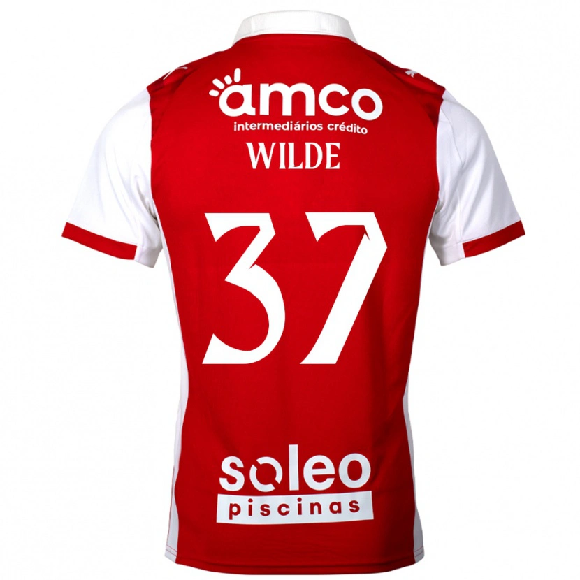 DanxenレディースManjou Wilde#37レッド ホワイトホームシャツ2025/26ジャージーユニフォーム