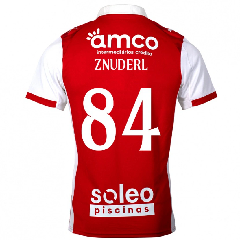 DanxenレディースTai Znuderl#84レッド ホワイトホームシャツ2025/26ジャージーユニフォーム