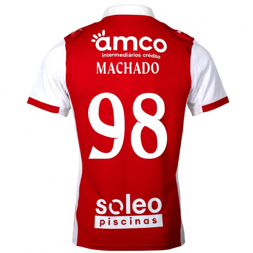 DanxenレディースGonçalo Machado#98レッド ホワイトホームシャツ2025/26ジャージーユニフォーム