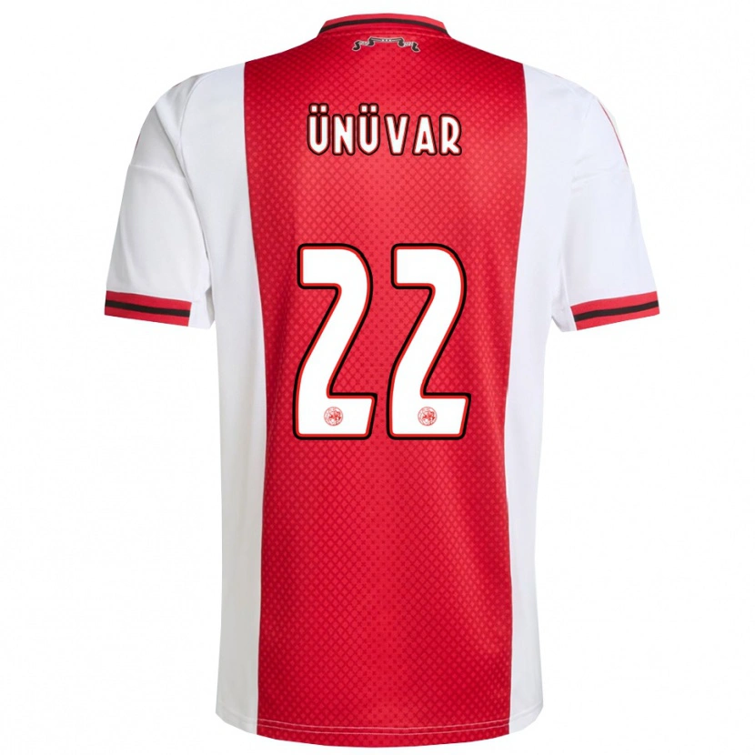 DanxenレディースEmre Ünüvar#22レッド ホワイトホームシャツ2025/26ジャージーユニフォーム