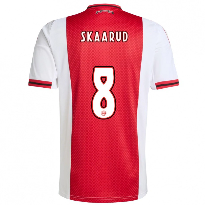 DanxenレディースDaniel Skaarud#8レッド ホワイトホームシャツ2025/26ジャージーユニフォーム