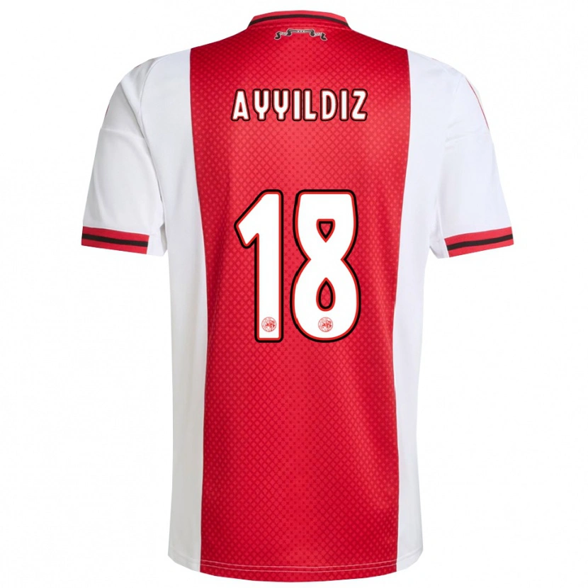 DanxenレディースHasan Ayyıldız#18レッド ホワイトホームシャツ2025/26ジャージーユニフォーム