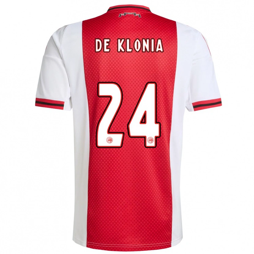 DanxenレディースDaliyah De Klonia#24レッド ホワイトホームシャツ2025/26ジャージーユニフォーム