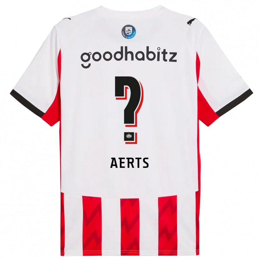 DanxenレディースJim Aerts#0レッド ホワイトホームシャツ2025/26ジャージーユニフォーム