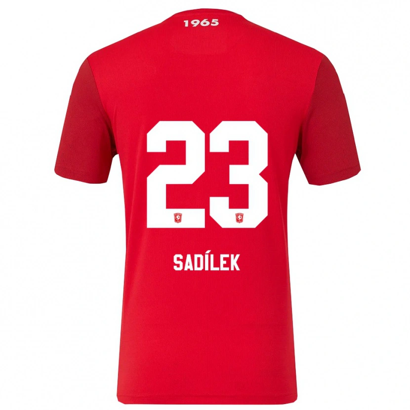 Danxenレディースミハル・サディレク#23レッド ホワイトホームシャツ2025/26ジャージーユニフォーム