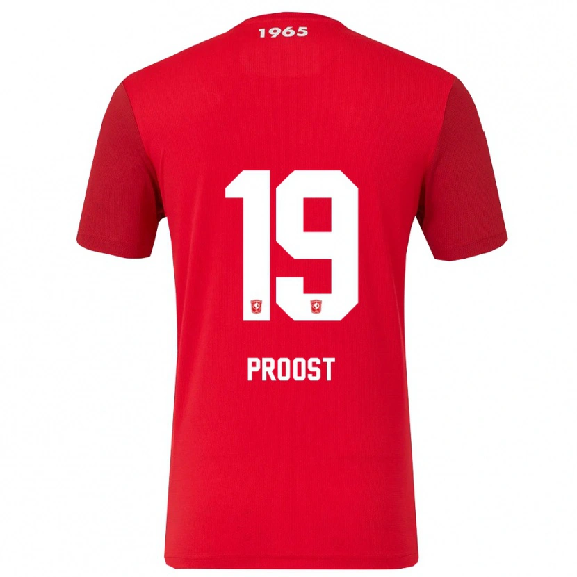 DanxenレディースSophie Proost#19レッド ホワイトホームシャツ2025/26ジャージーユニフォーム