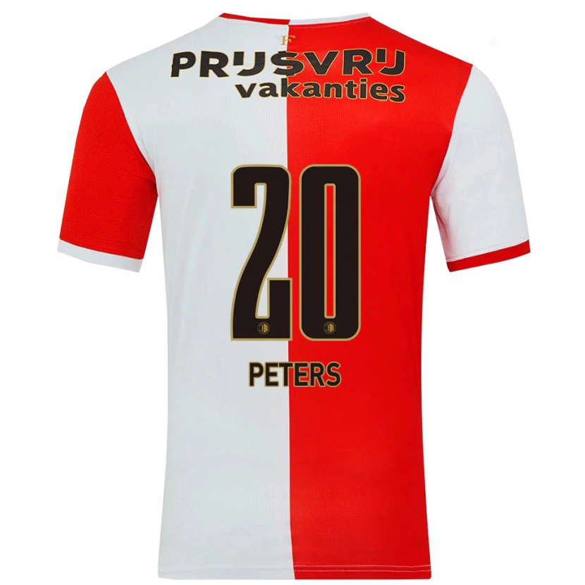 DanxenレディースEmeka Peters#20レッド ホワイトホームシャツ2025/26ジャージーユニフォーム