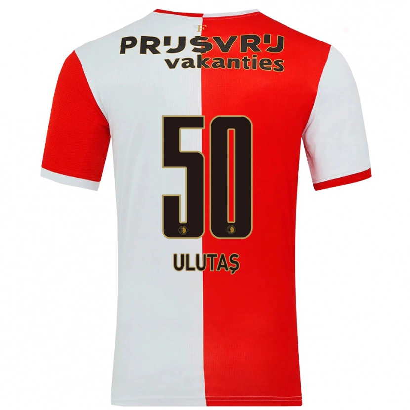 DanxenレディースFurkan Ulutaş#50レッド ホワイトホームシャツ2025/26ジャージーユニフォーム