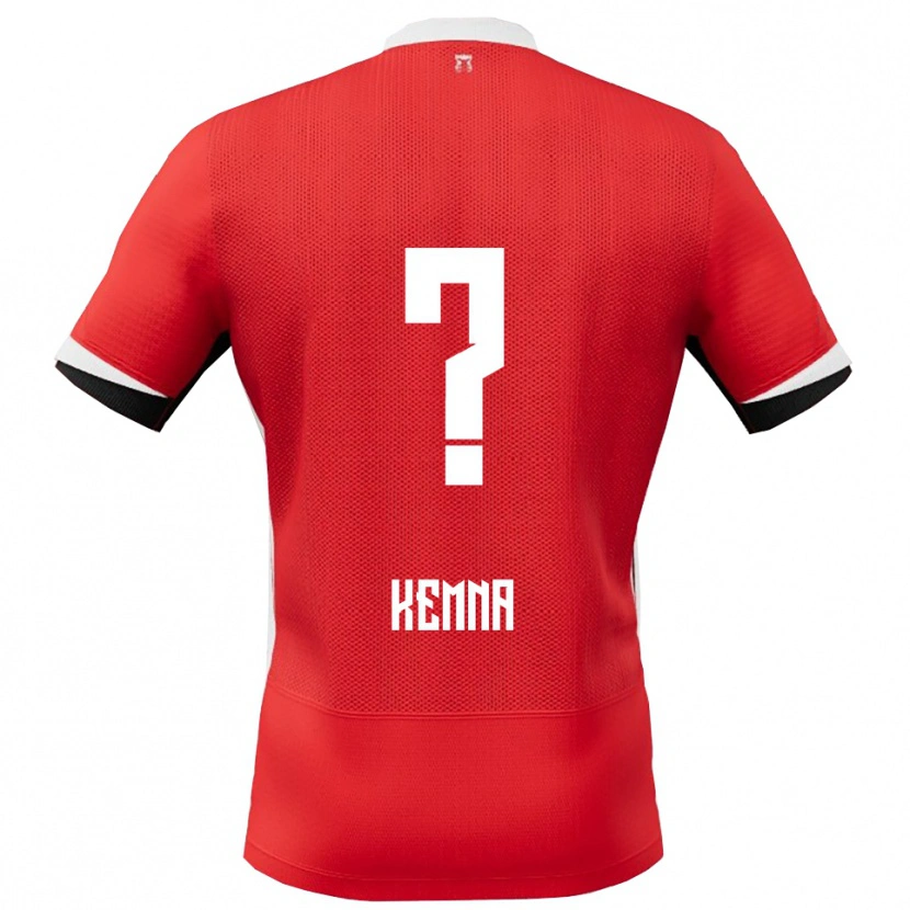 DanxenレディースTies Kemna#0レッド ホワイトホームシャツ2025/26ジャージーユニフォーム