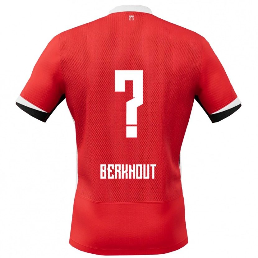 DanxenレディースJorn Berkhout#0レッド ホワイトホームシャツ2025/26ジャージーユニフォーム