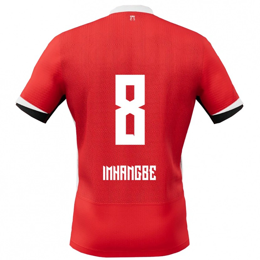 DanxenレディースAmani Imhangbe#8レッド ホワイトホームシャツ2025/26ジャージーユニフォーム