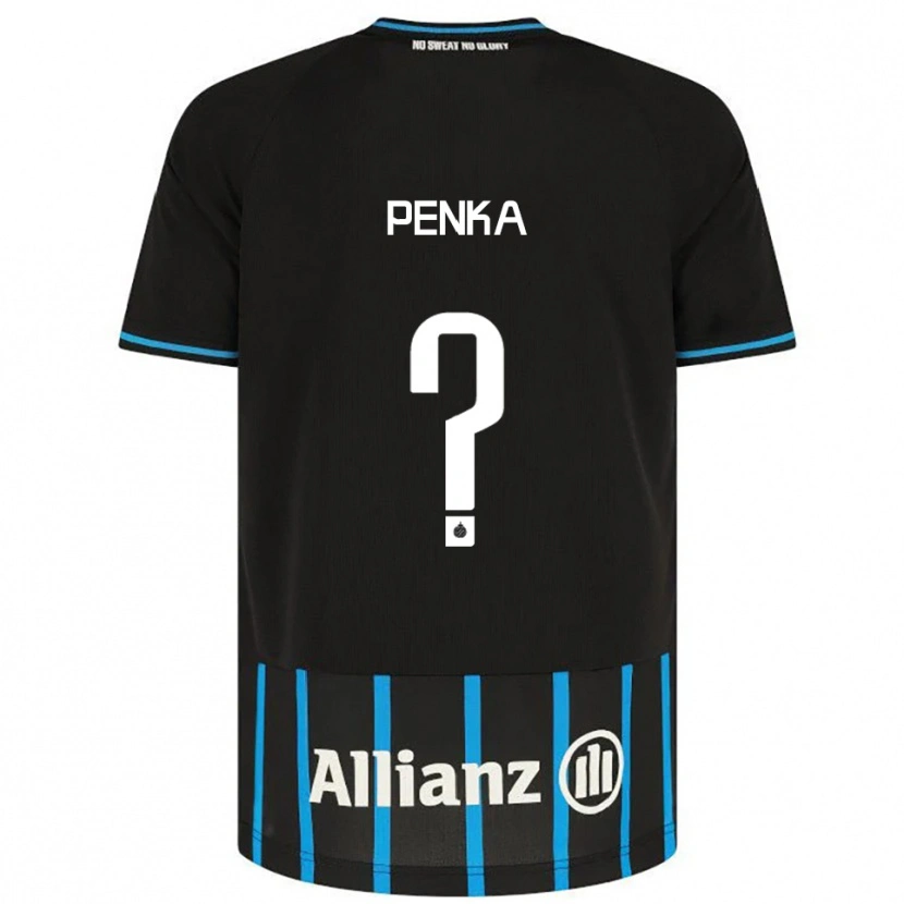 DanxenレディースGodfried Penka#0ブラック ブルーホームシャツ2025/26ジャージーユニフォーム