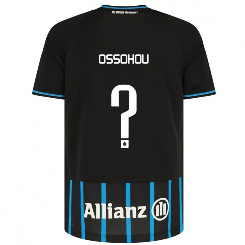 DanxenレディースClever Ossohou#0ブラック ブルーホームシャツ2025/26ジャージーユニフォーム