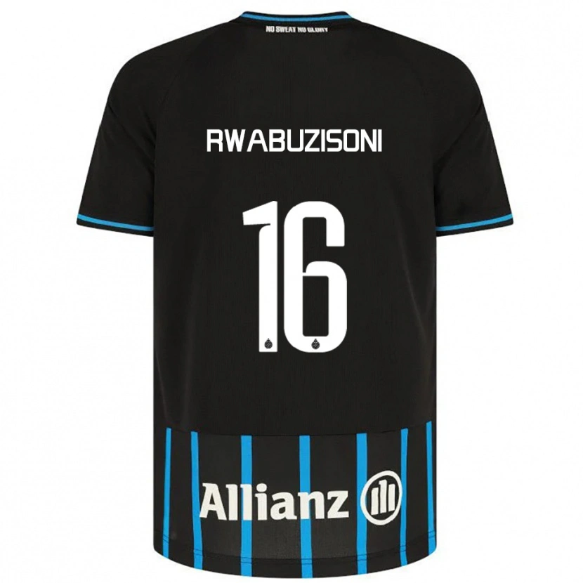 DanxenレディースNoah Rwabuzisoni#16ブラック ブルーホームシャツ2025/26ジャージーユニフォーム