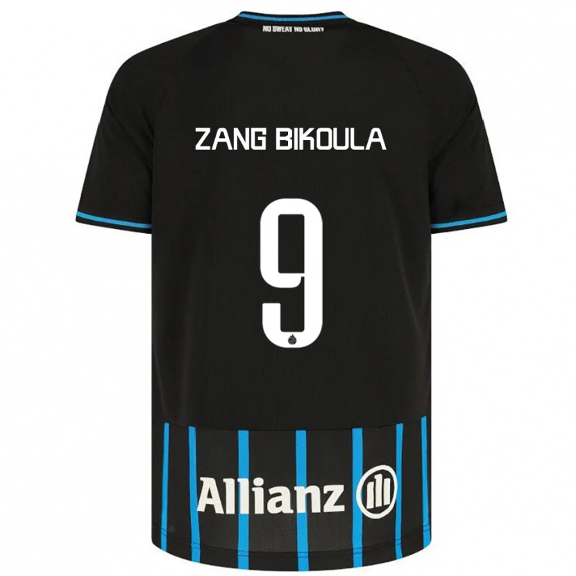 DanxenレディースVéronique Zang Bikoula#9ブラック ブルーホームシャツ2025/26ジャージーユニフォーム