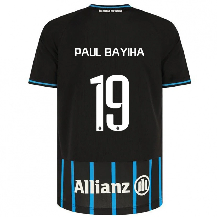 DanxenレディースJean-Paul Bayiha#19ブラック ブルーホームシャツ2025/26ジャージーユニフォーム
