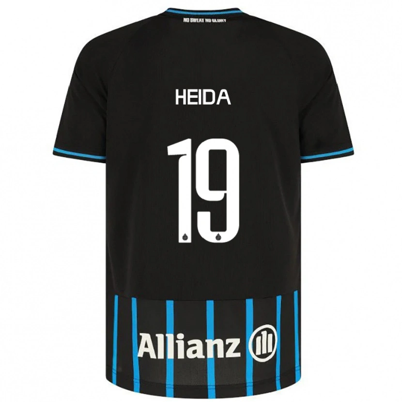 DanxenレディースJade Heida#19ブラック ブルーホームシャツ2025/26ジャージーユニフォーム