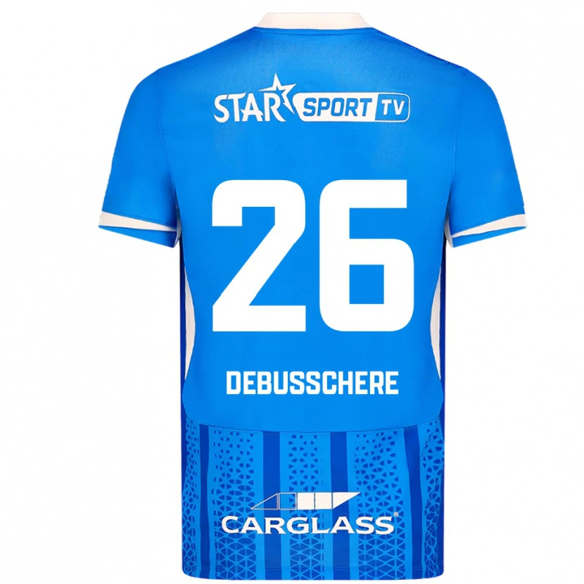 DanxenレディースVic Debusschere#26ブルー ホワイトホームシャツ2025/26ジャージーユニフォーム