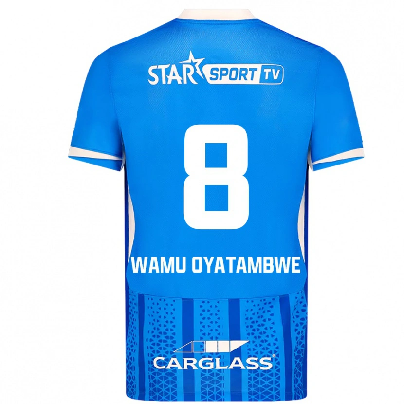DanxenレディースMatthias Wamu Oyatambwe#8ブルー ホワイトホームシャツ2025/26ジャージーユニフォーム
