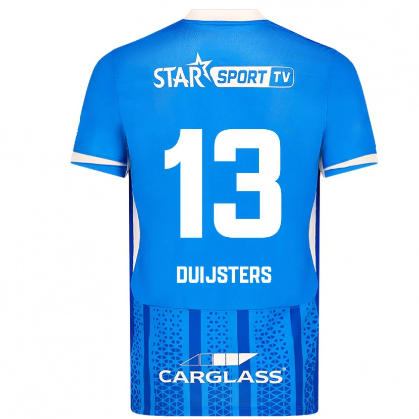 DanxenレディースGwen Duijsters#13ブルー ホワイトホームシャツ2025/26ジャージーユニフォーム