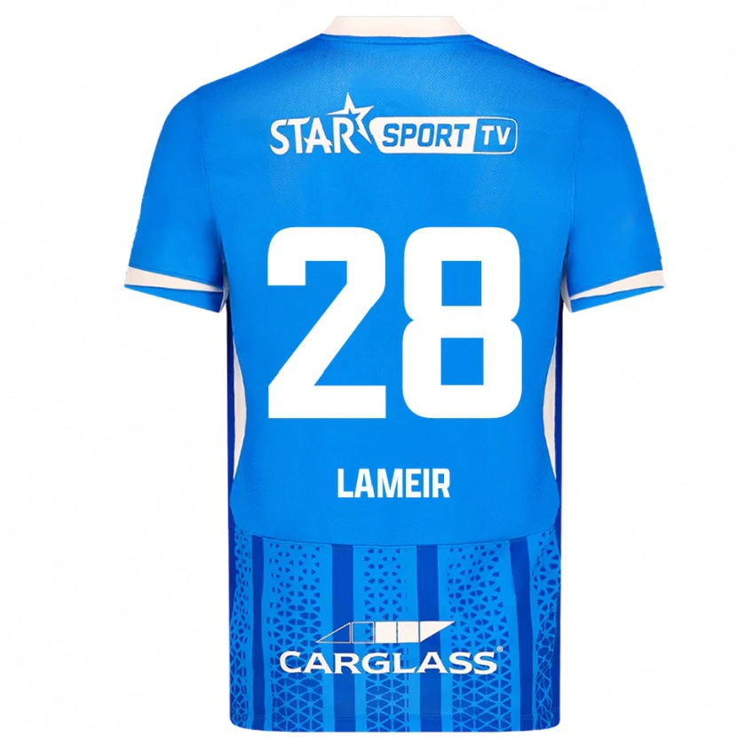 DanxenレディースTess Lameir#28ブルー ホワイトホームシャツ2025/26ジャージーユニフォーム