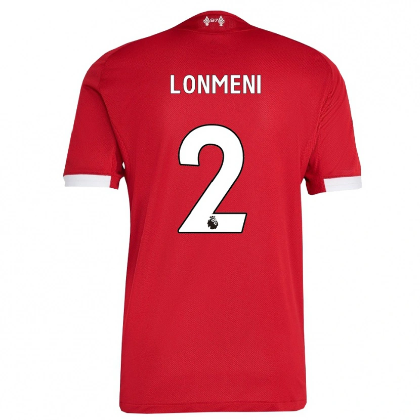 DanxenレディースScofield Lonmeni#2レッド ホワイトホームシャツ2025/26ジャージーユニフォーム