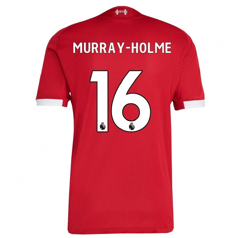 DanxenレディースHadyn Murray-Holme#16レッド ホワイトホームシャツ2025/26ジャージーユニフォーム