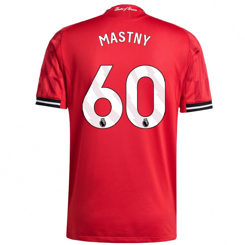 Danxenレディースオンドジェイ・マストニー#60レッド ブラック ホワイトホームシャツ2025/26ジャージーユニフォーム