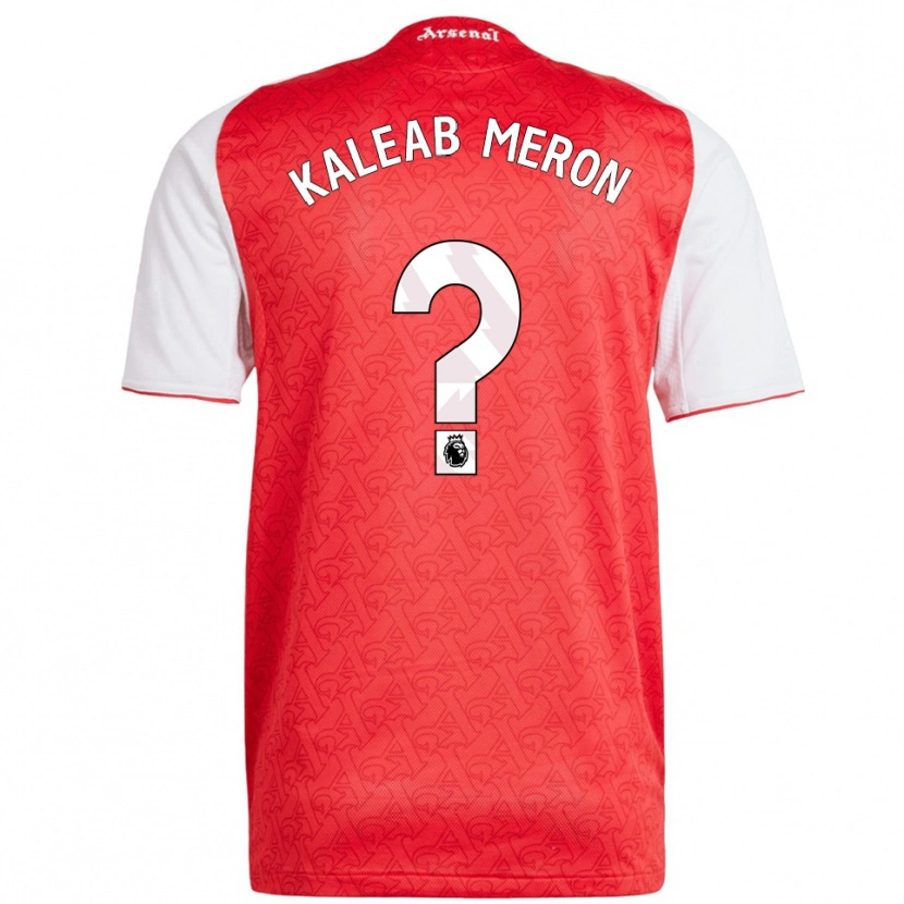 DanxenレディースKaleab Meron#0レッド ホワイトホームシャツ2025/26ジャージーユニフォーム