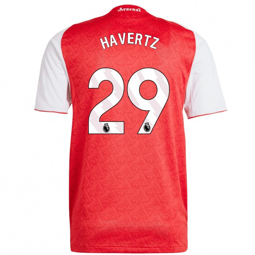 Danxenレディースカイ・ハフェルツ#29レッド ホワイトホームシャツ2025/26ジャージーユニフォーム