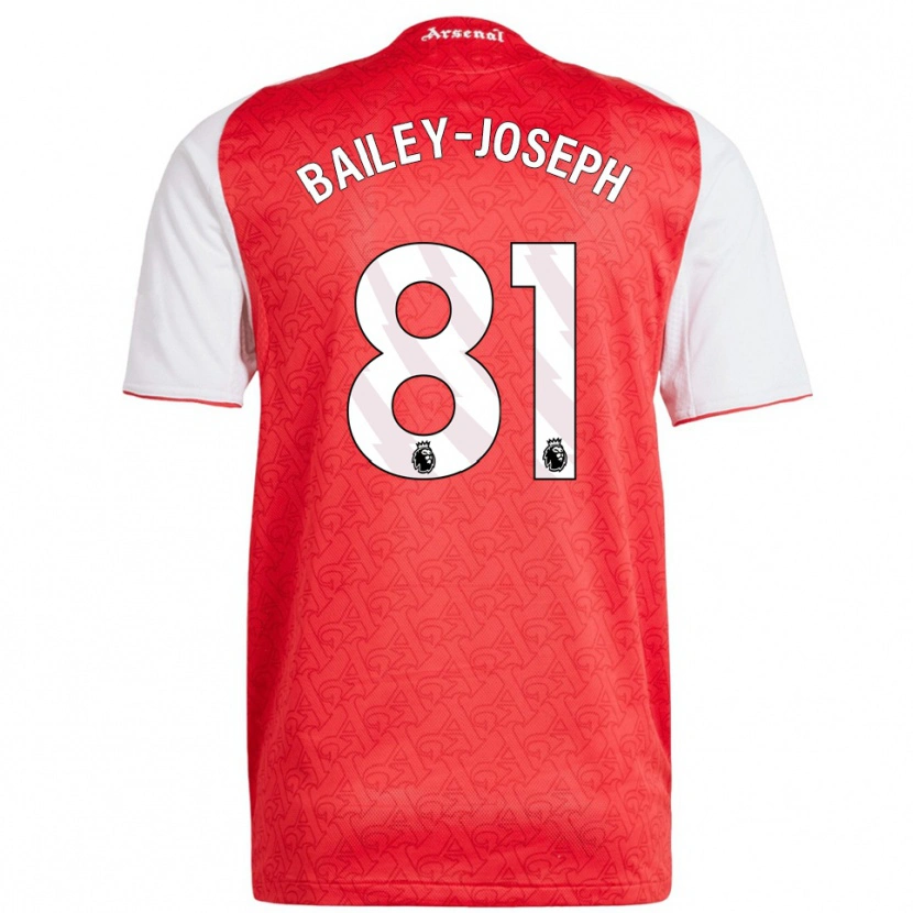 DanxenレディースBrando Bailey-Joseph#81レッド ホワイトホームシャツ2025/26ジャージーユニフォーム