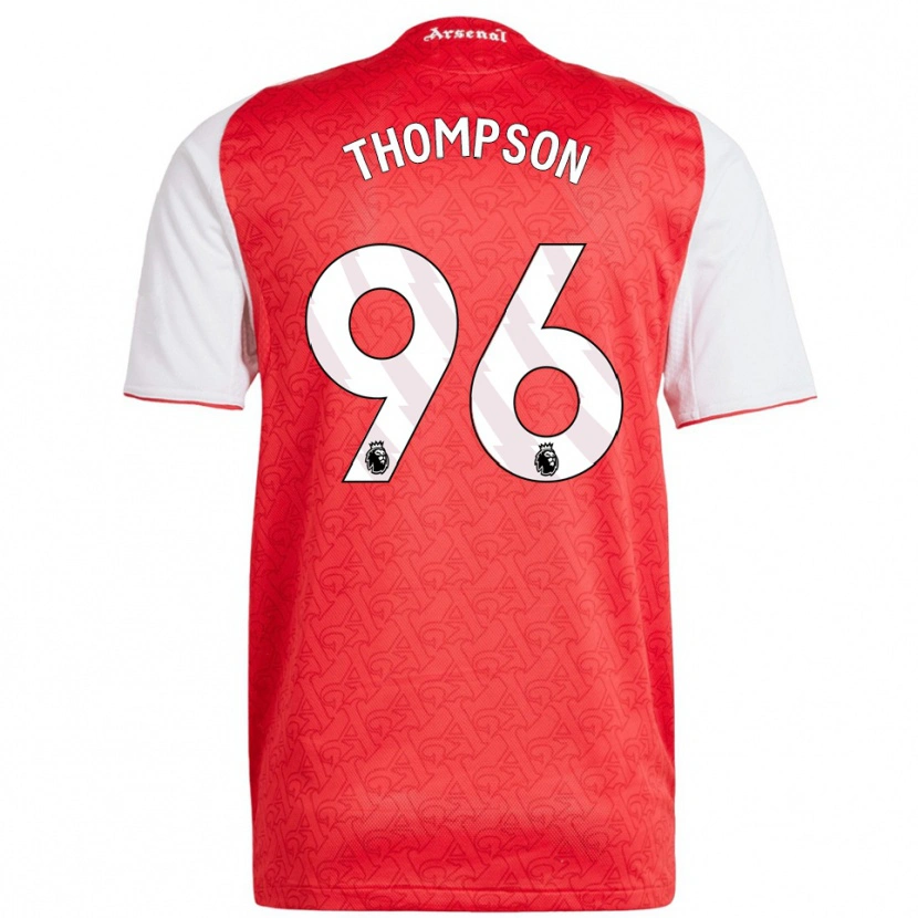 DanxenレディースKyran Thompson#96レッド ホワイトホームシャツ2025/26ジャージーユニフォーム