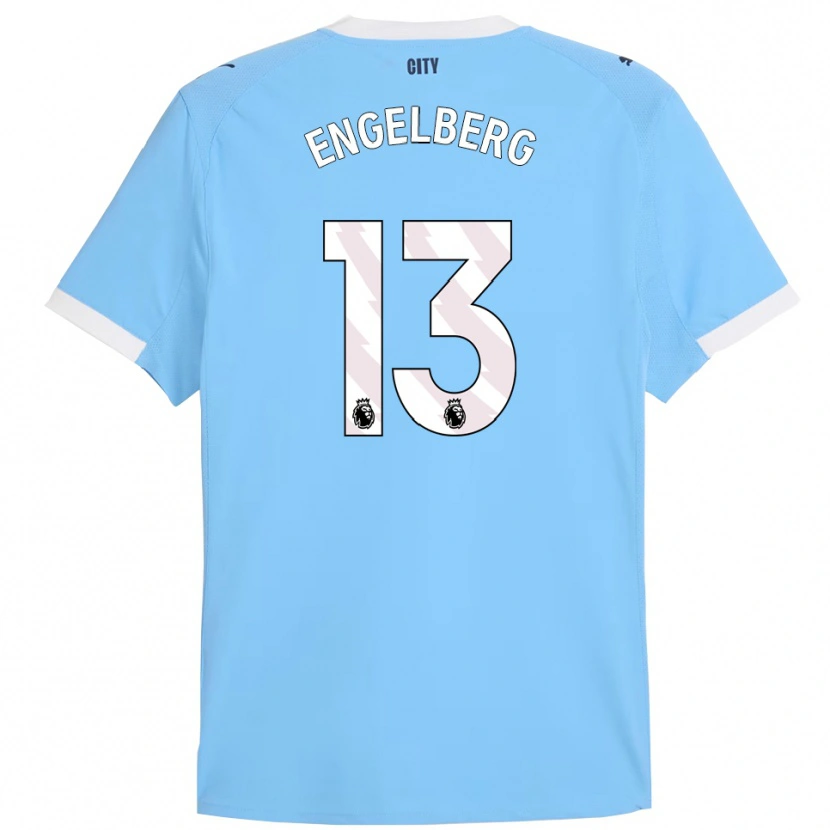 DanxenレディースStavros Engelberg#13スカイブルー ホワイトホームシャツ2025/26ジャージーユニフォーム
