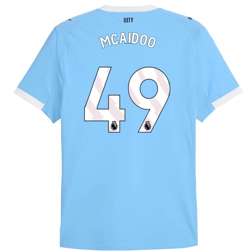 DanxenレディースRyan Mcaidoo#49スカイブルー ホワイトホームシャツ2025/26ジャージーユニフォーム