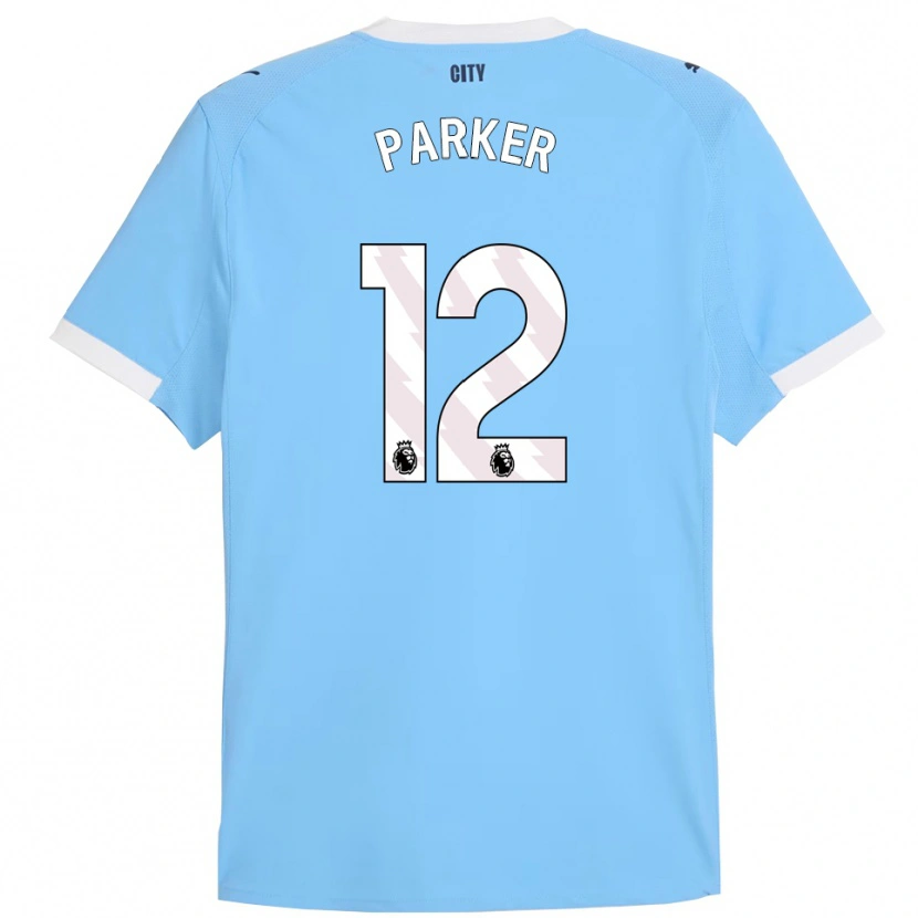 DanxenレディースXavier Parker#12スカイブルー ホワイトホームシャツ2025/26ジャージーユニフォーム