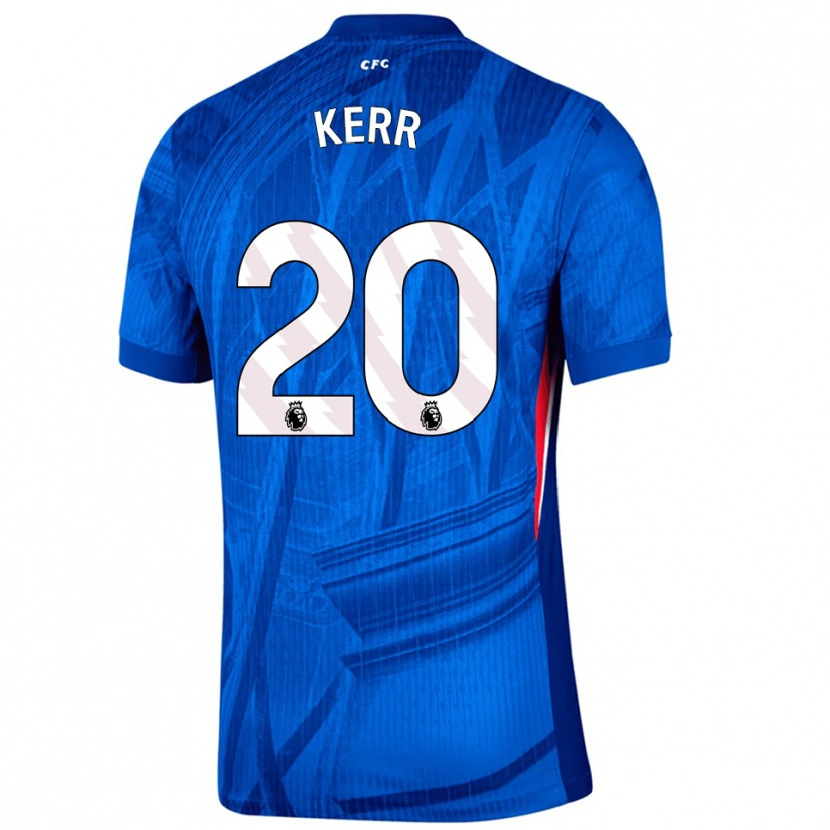Danxenレディースサム・カー#20ブルー ホワイトホームシャツ2025/26ジャージーユニフォーム