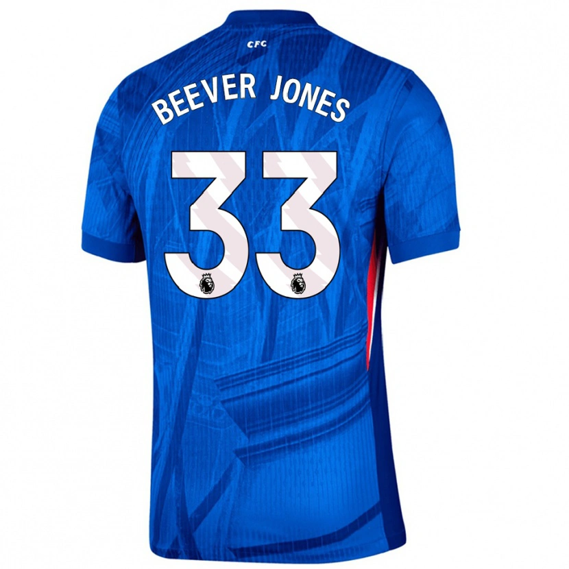Danxenレディースアギー・ビーバー＝ジョーンズ#33ブルー ホワイトホームシャツ2025/26ジャージーユニフォーム