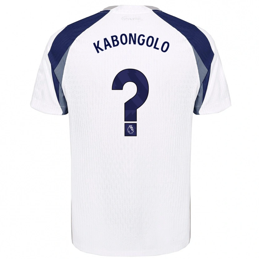 DanxenレディースMelvyn Kabongolo#0ホワイト ネイビーホームシャツ2025/26ジャージーユニフォーム
