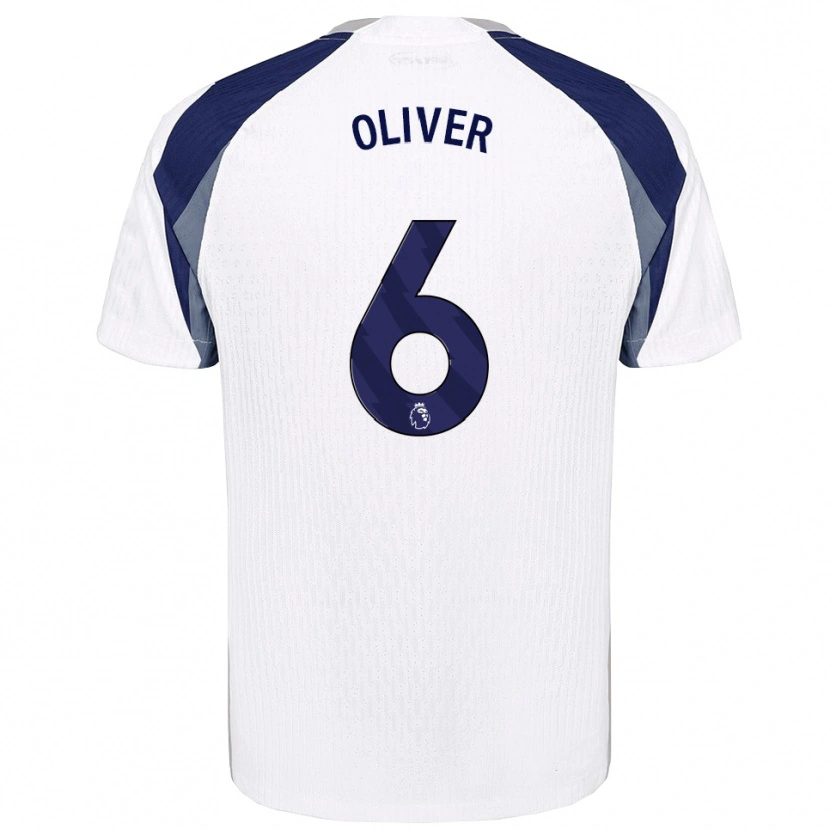 DanxenレディースDexter Oliver#6ホワイト ネイビーホームシャツ2025/26ジャージーユニフォーム