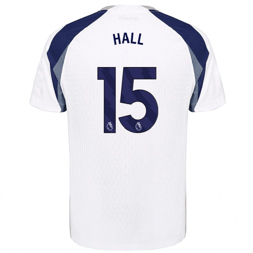 DanxenレディースTye Hall#15ホワイト ネイビーホームシャツ2025/26ジャージーユニフォーム