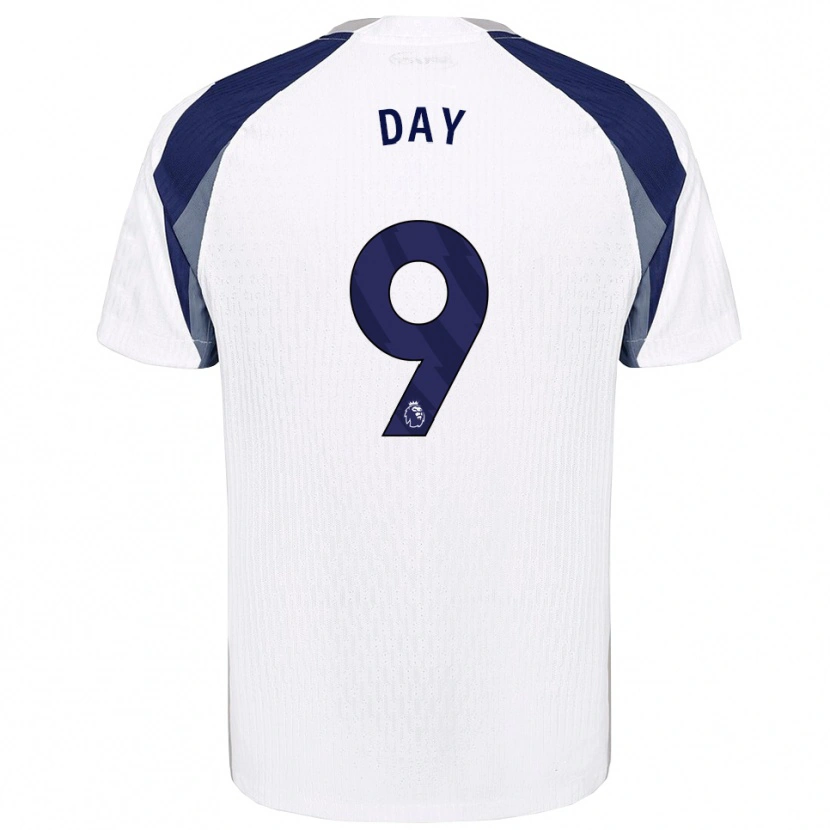 DanxenレディースFrankie Day#9ホワイト ネイビーホームシャツ2025/26ジャージーユニフォーム