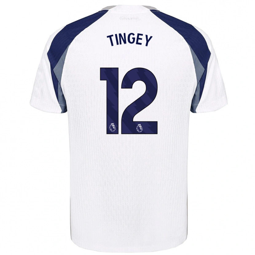 DanxenレディースTyler Tingey#12ホワイト ネイビーホームシャツ2025/26ジャージーユニフォーム