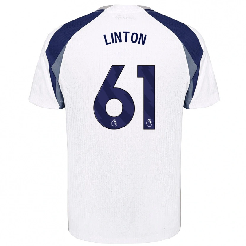DanxenレディースJahziah Linton#61ホワイト ネイビーホームシャツ2025/26ジャージーユニフォーム