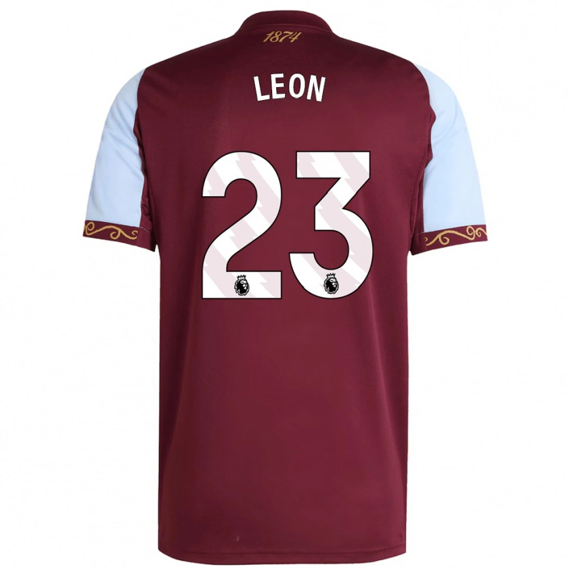 Danxenレディースアドリアナ・レオン#23バーガンディ スカイブルーホームシャツ2025/26ジャージーユニフォーム
