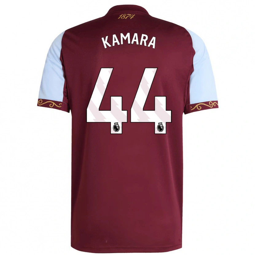 Danxenレディースブバカル・カマラ#44バーガンディ スカイブルーホームシャツ2025/26ジャージーユニフォーム