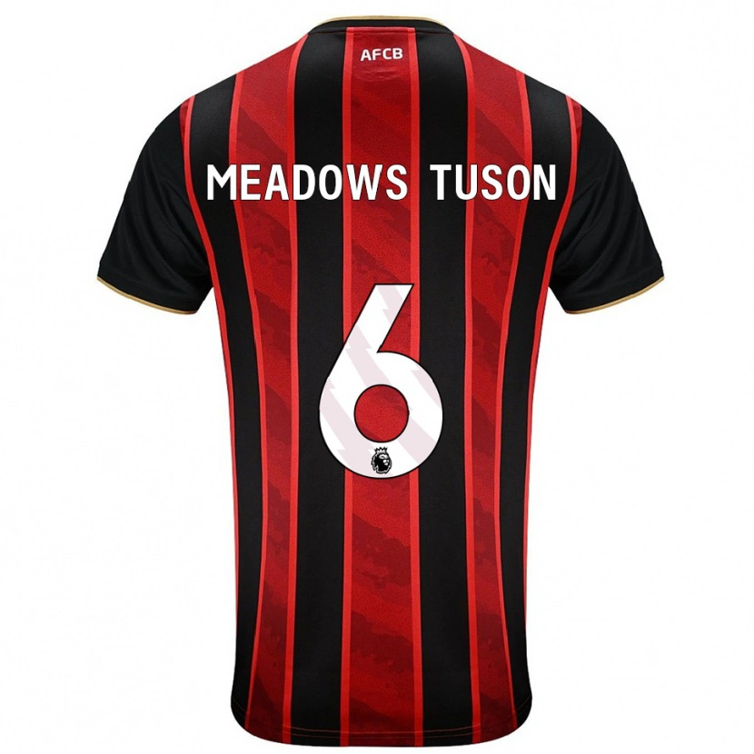 DanxenレディースFreya Meadows Tuson#6レッド ブラックホームシャツ2025/26ジャージーユニフォーム