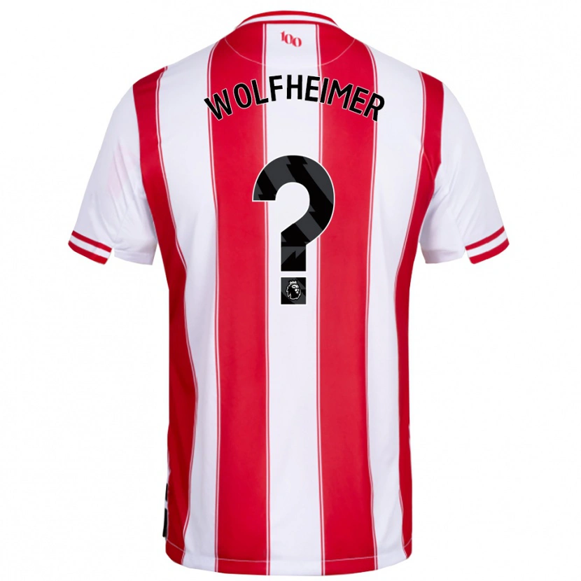 DanxenレディースConnor Wolfheimer#0レッド ホワイトホームシャツ2025/26ジャージーユニフォーム